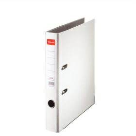   Iratrendező, 50 mm, A4, PP/karton, élvédő sínnel, Esselte Economy, fehér (81190)