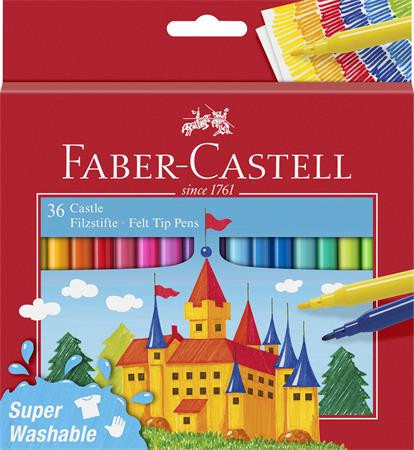 Filctoll készlet, Faber-Castell, 36 különböző szín Castle