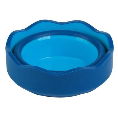 Ecsettál, műanyag, FABER-CASTELL Click&Go, kék