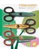 Fiskars gyermek olló készlet – mocsári állatok (1003845), kreatív mintavágás gyerekeknek