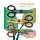 Fiskars gyermek olló készlet – mocsári állatok (1003845), kreatív mintavágás gyerekeknek