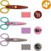 Fiskars gyermek olló készlet – állatkerti állatok (1003846), kreatív mintavágás gyerekeknek