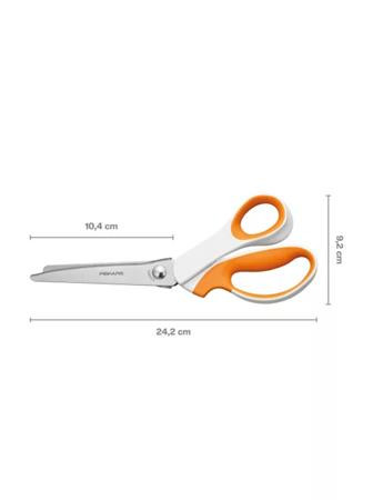Fiskars Softgrip cikkcakk Olló 24,2 cm 1070024