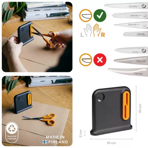 Fiskars ClipSharp ollóélező (1081129) – gyors és egyszerű megoldás éles ollókhoz