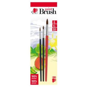 Ecset készlet 4,6,10 Ico Süni festett nyelű 