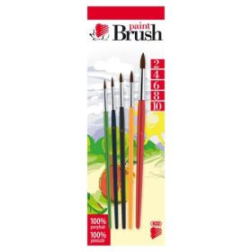 Ecset készlet 2,4,6,8,10 Ico Süni festett nyelű