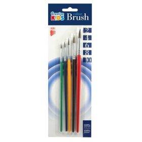 Ecset készlet 2,4,6,8,10 Ico Creative Kids festett nyelű