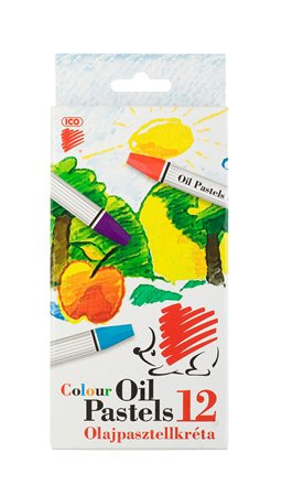 Olajpasztell kréta, 12 darabos készlet, ICO
