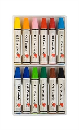 Olajpasztell kréta, 12 darabos készlet, ICO