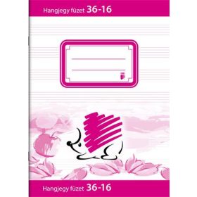Füzet A/5 36-16 hangjegy famentes Ico Süni