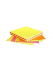Öntapadós jegyzettömb Info Notes 75x75 mm 100 lapos neon mix (5654-39-pk1-b)