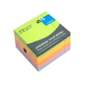   Öntapadós jegyzettömb Info Notes 75x75 mm 400 lapos Spring Mix (5654-75)