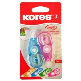   Hibajavító roller, 4,2 mm x 3 m, Kores Mini, vegyes szín, 2 db/csomag (IK84121)