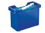   Függőmappa tároló, műanyag, 5 db függőmappával, Leitz Plus, kék