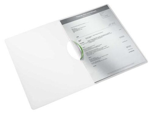 Gyorsfűző, klippes, PP, A4, Leitz Wow ColorClip zöld