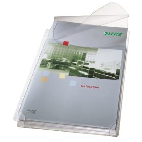   Genotherm, lefűzhető, A4, 170 mikron, narancsos felület, 20 mm, behajtható fül, Leitz Jumbo 5db/csom