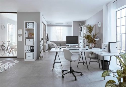 Irattároló, műanyag, 5 fiókos, Leitz Wow Cube, fehér/szürke