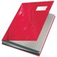 Aláírókönyv, A4, 18 részes, karton, Leitz Design, piros