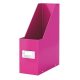 Iratpapucs, PP/karton, 95 mm, lakkfényű, Leitz Click&Store, rózsaszín