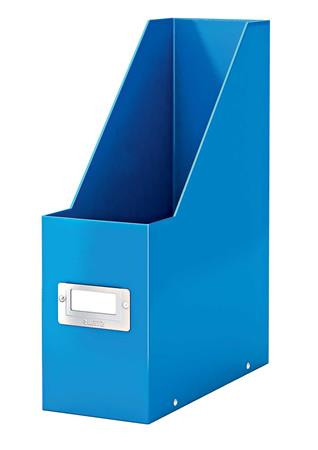 Iratpapucs, PP/karton, 95 mm, lakkfényű, Leitz Click&Store, kék