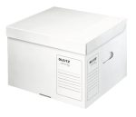   Archiváló konténer, M méret, újrahasznosított karton, Leitz Infinity, fehér