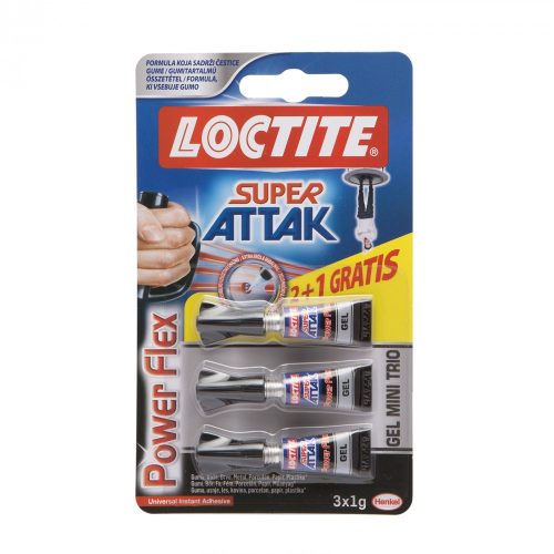 Loctite Super Attack Power Flexi Gel mini trio 3 db/bliszter