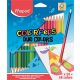 Színes ceruza készlet, háromszögletű, kétvégű, MAPED Color Peps Duo, 48 különböző szín, 24 db/készlet