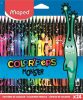 Színes ceruza készlet, háromszögletű, Maped Color Peps Monster, 24 különböző szín / készlet (862624)