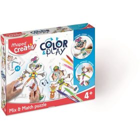   Kreatív készségfejlesztő készlet, MAPED CREATIV, Color and Play színező és puzzle