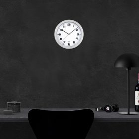   Prim Melange 29,5cm fém-üveg falióra, fehér számlappal, gravírozható (E01.2482.7000)