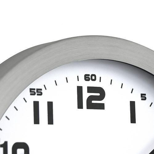 Prim Melange 29,5cm fém-üveg falióra, fehér számlappal, gravírozható (E01.2482.7000)