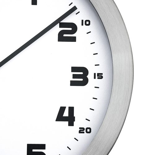 Prim Melange 29,5cm fém-üveg falióra, fehér számlappal, gravírozható (E01.2482.7000)