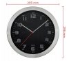 Prim Melange 29,5cm fém-üveg falióra, fekete számlappal, gravírozható (E01.2482.7090)