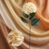 Hortenzia (Hydrangea) prémium dekorációs művirág szál 88cm, barack színű