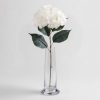 Hortenzia (Hydrangea) prémium dekorációs művirág szál 88cm, krém színű