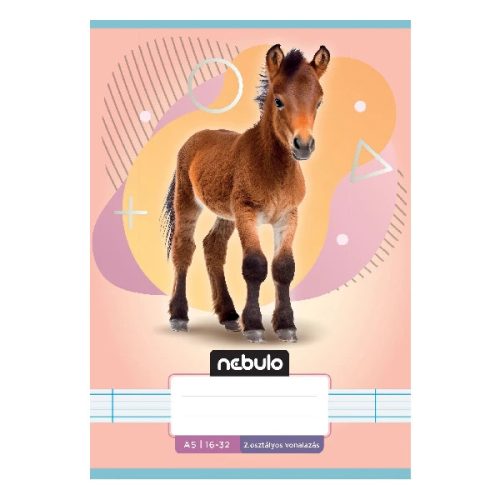 Füzet vonalas Nebulo A/5 32 lapos 16-32 2. osztályos Állatok