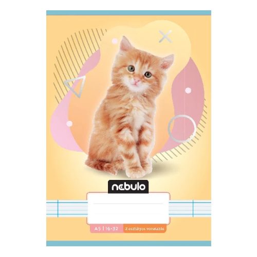 Füzet vonalas Nebulo A/5 32 lapos 16-32 2. osztályos Állatok