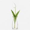 Tulipán dekorációs művirág szál 50cm, krém színű