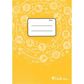   Füzet, tűzött, A4, francia kockás, 32 lap, VICTORIA Circle 88-32