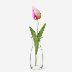Tulipán dekorációs művirág szál 50cm, lila színű
