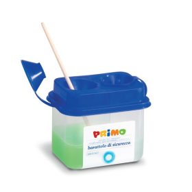   Ecsettál, ecsetmosó pohár Primo kétrekeszes, lezárható (214AR)