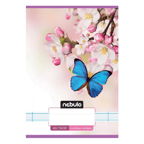 Füzet vonalas Nebulo A/5 32 lapos 16-32 2. osztályos Cuki minták