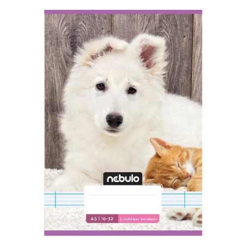 Füzet vonalas Nebulo A/5 32 lapos 16-32 2. osztályos Cuki minták