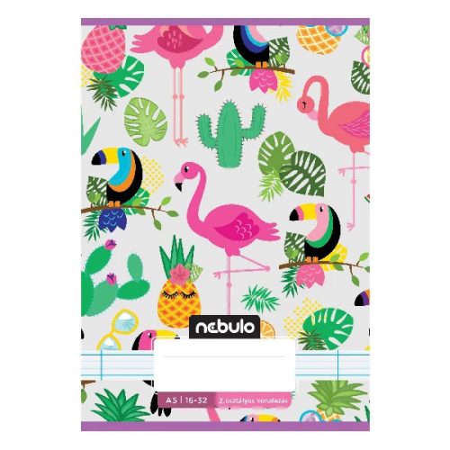 Füzet vonalas Nebulo A/5 32 lapos 16-32 2. osztályos Cuki minták