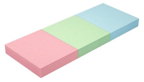 Öntapadós jegyzettömb Info Notes 40x50 mm 3x100 lapos pasztell mix (5653-98-pk-3)