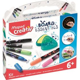   Marker készlet, törölhető, különböző felületekre, MAPED CREATIV, Board Essentials,6 különböző szín/készlet