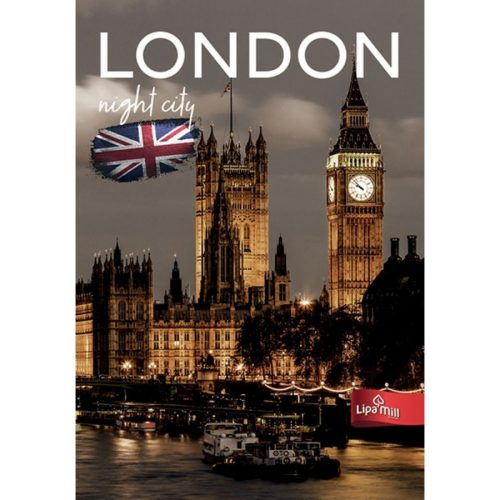 Beíró A/4 96 lapos, kockás, mintás borítóval Trend