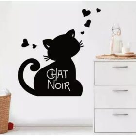 Öntapadós kréta tábla Mos, Cica minta (táblafólia)