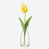 Tulipán dekorációs művirág szál 50cm, sárga színű