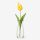 Tulipán dekorációs művirág szál 50cm, sárga színű